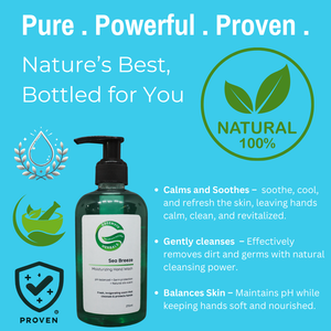 Natural Handwash Liquid Sea Breeze, 270ML, Anti Bacterial Moisturizing Hand Wash