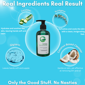 Natural Handwash Liquid Sea Breeze, 270ML, Anti Bacterial Moisturizing Hand Wash