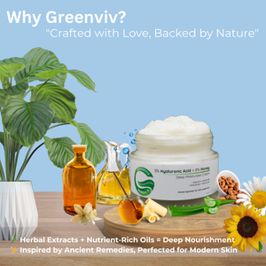 3% Hyaluronic Acid + 8% Honey Deep Moisturizing Cream | Intensely Hydrates, Locks in Moisture & Nourishes for Soft, Supple Skin