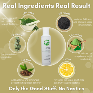 20% Neem + 10% Kalonji + 5% Moringa Anti-Dandruff & Scalp Care Hair Oil | Reduces dandruff, Soothes scalp irritation & Promotes healthy scalp
