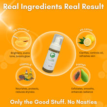 Load image into Gallery viewer, 5% Vitamin C + 4% Lemon Skin-Brightening Foaming Face Wash | Brightens, Energizes &amp; Reduces Dark Spots for a Radiant Glow