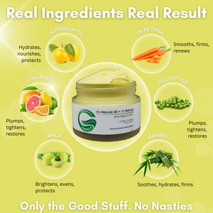 5% Marula Oil + 1% Retinol Anti-Aging Cream | Reduces Fine Lines & Wrinkles
