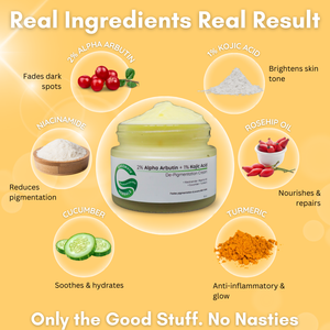 2% Alpha Arbutin + 1% Kojic Acid De-Pigmentation Cream | Reduces Hyperpigmentation & Dark Spots