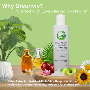2% Saw Palmetto + 1% Caffeine + 2% Red Onion Anti-Hair Fall Shampoo | DHT blocker, Strengthens Roots & Reduces Hair Fall