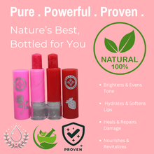 Load image into Gallery viewer, Tinted 100% Natural Lip Balm | | Pink Rose &amp; Red Strawberry | with Vitamin-E, Shea Butter, Cocoa Butter for Black, Dry &amp; Chapped Lips | 8 GM (Pack of 2)