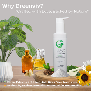 1% Zinc PCA + 2% Tea Tree + 4% Neem Anti-Dandruff Hair Conditioner | Reduces Dandruff and Soothes Scalp