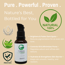 Load image into Gallery viewer, 10% Niacinamide + 2% Kojic Acid De-Pigmentation Face Serum | with Licorice &amp; Lemon | Reduces Dark Spots &amp; Pigmentation, Brightens &amp; Evens Skin Tone