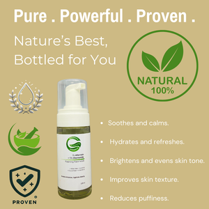 1% Allantoin + 5% Chamomile Hydro-Glow Foaming Face Wash | Gently Hydrates, Soothes & Refreshes Skin