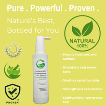 Load image into Gallery viewer, 3% Vitamin B5 &amp; E + 5% Mango Butter + 4% Jojoba Oil Glow &amp; Nourish Body Lotion | Lightweight &amp; Fast-Absorbing for Balanced Skin