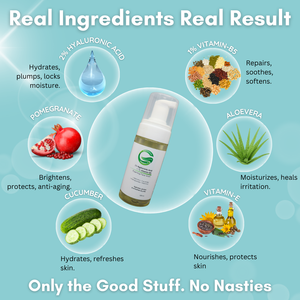 2% Hyaluronic Acid + 1% Vitamin B5 Intense Hydrating Foaming Face Wash | Deeply Hydrates, Plumps & Smoothens Dry Skin