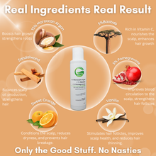Load image into Gallery viewer, 15% Moroccan Argan + 5% Baobab + 5% Pomegranate Shine &amp; Smoothness Anti-Frizz Hair Oil | Deeply nourishes hair, Tames frizz &amp; Enhances shine