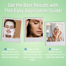 Load image into Gallery viewer, 2% Caffeine + 2% Vitamin C Under Eye Serum | with Collagen and Pea Peptide | Reduces Dark Circles, Eye Bags &amp; Puffiness, Brightens &amp; Firms Delicate Under-Eye Skin