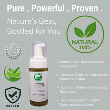 Load image into Gallery viewer, 1% Salicylic Acid + 4% Witch Hazel Scalp Clarifying Foaming Hair Wash | Controls Dandruff, Regulates Oil &amp; Promotes Healthy Scalp