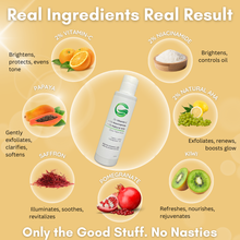 Load image into Gallery viewer, 2% Vitamin C + 2% Niacinamide + 2% Natural AHA Glow Face Wash | Brightens Complexion, Evens Skin Tone &amp; Enhances Radiance