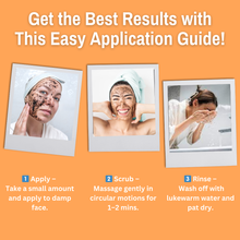 Load image into Gallery viewer, 5% Rice Bran + 1% Lactic Acid + 1% Vitamin C Glowing Skin Face Scrub | Gently Exfoliates, Brightens &amp; smoothens the skin