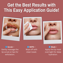 Load image into Gallery viewer, 10% Beetroot + Strawberry Lip Scrub &amp; Mask Balm | Deep Hydration &amp; Nourishment for Dark, Dry Lips | 20gm(Pack of 2)