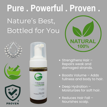 Load image into Gallery viewer, 2% Keratin Protein + 2% Rice Protein Foaming Hair Wash | with Amla &amp; Brahmi | Boosts Volume, Strengthens &amp; Thickens Hair