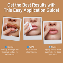 Load image into Gallery viewer, 10% Chocolate + Cocoa Lip Scrub &amp; 10% Carrot + Pumpkin Lip Mask Balm | Deep Hydration &amp; Nourishment for Dark, Dry Lips | 20gm(Pack of 2)
