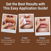 Load image into Gallery viewer, 10% Coffee + Cinnamon Lip Scrub &amp; 10% Aloe Vera + Pomegranate Lip Mask Balm | Deeply Hydrates &amp; Repairs lips | 20gm(Pack of 2)
