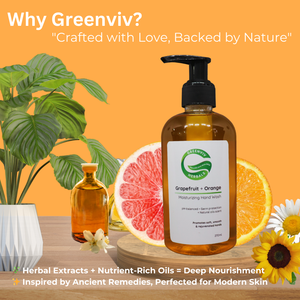 Natural Handwash Liquid Grapefruit & Orange, 270ML, Anti Bacterial Moisturizing Hand Wash