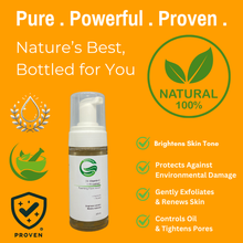 Load image into Gallery viewer, 5% Vitamin C + 4% Lemon Skin-Brightening Foaming Face Wash | Brightens, Energizes &amp; Reduces Dark Spots for a Radiant Glow