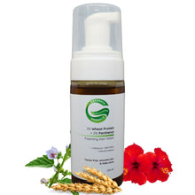 Load image into Gallery viewer, 3% Wheat Protein + 2% Panthenol Anti-Frizz Foaming Hair Wash | Tames Frizz, Smoothens, Nourishes &amp; Enhances Hair Shine