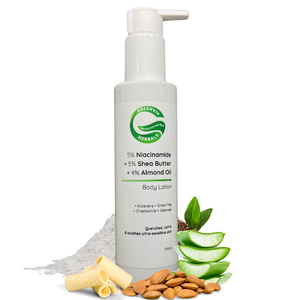 5% Niacinamide + 5% Shea Butter + 4% Almond Oil Hydrating & Soothing Body Lotion | Deeply Moisturizes & Strengthens Skin Barrier