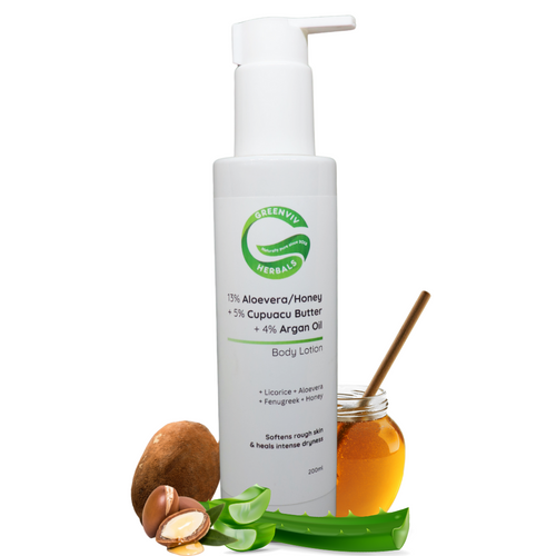 13% Aloe Vera & Honey + 5% Cupuaçu Butter + 4% Argan Oil Smooth & Supple Body Lotion | Deeply Nourishes & Hydrates Dry Skin