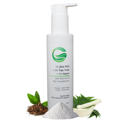 1% Zinc PCA + 2% Tea Tree + 4% Neem Anti-Dandruff Hair Conditioner | Reduces Dandruff and Soothes Scalp