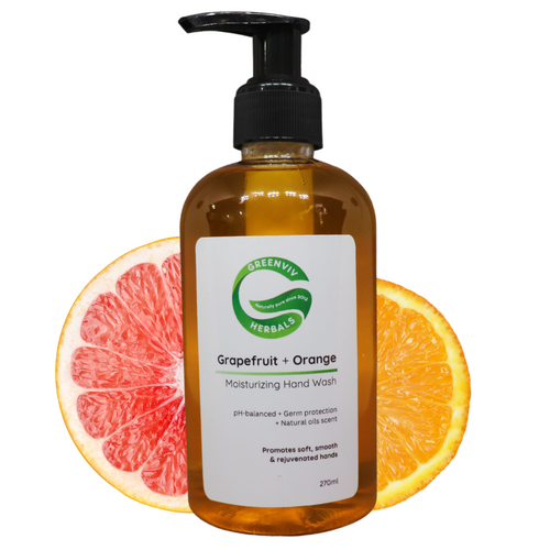 Natural Handwash Liquid Grapefruit & Orange, 270ML, Anti Bacterial Moisturizing Hand Wash