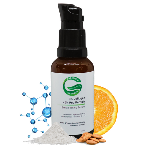 3% Collagen + 3% Pea Peptide Breast Firming Serum | Firms and lifts for a smooth, youthful, and natural shape
