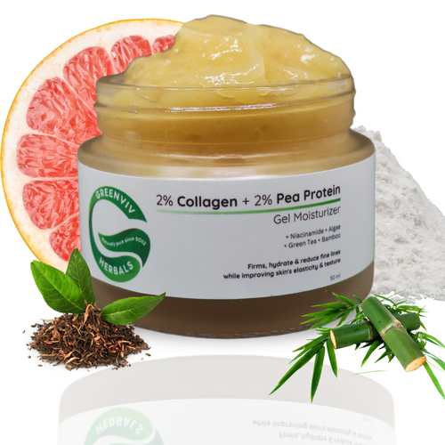 2% Collagen Protein + 2% Pea Protein Anti-Aging Gel Moisturizer | Firms & Lifts Skin